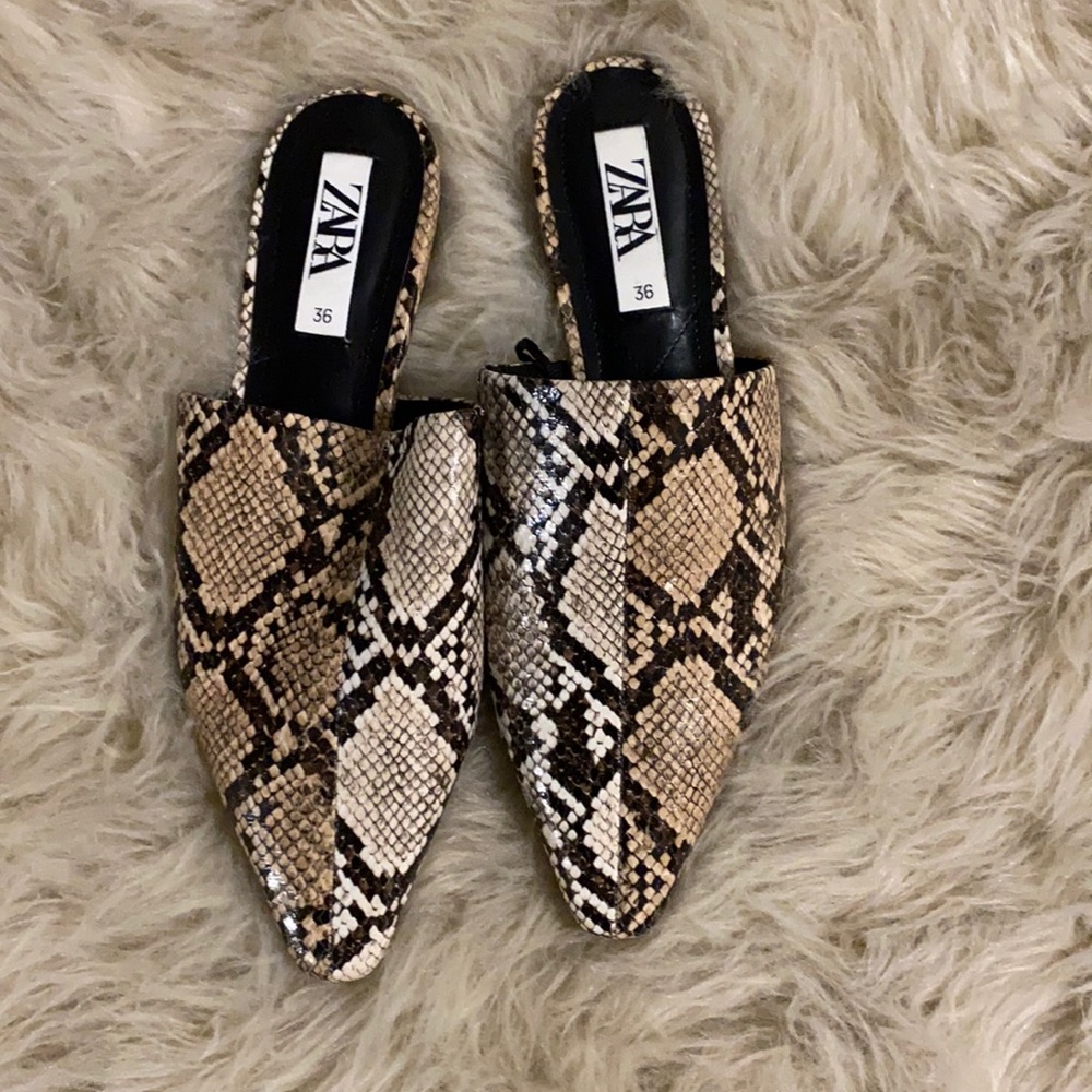 Zara Snake Skin Mule